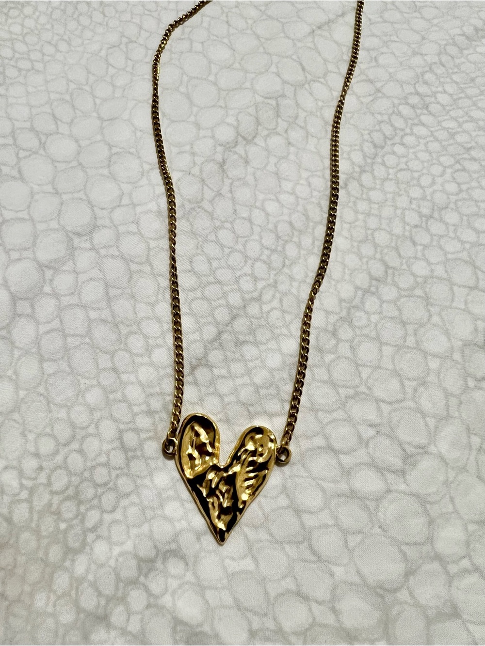 Gold Heart Pendant Necklace - Women Jewelry